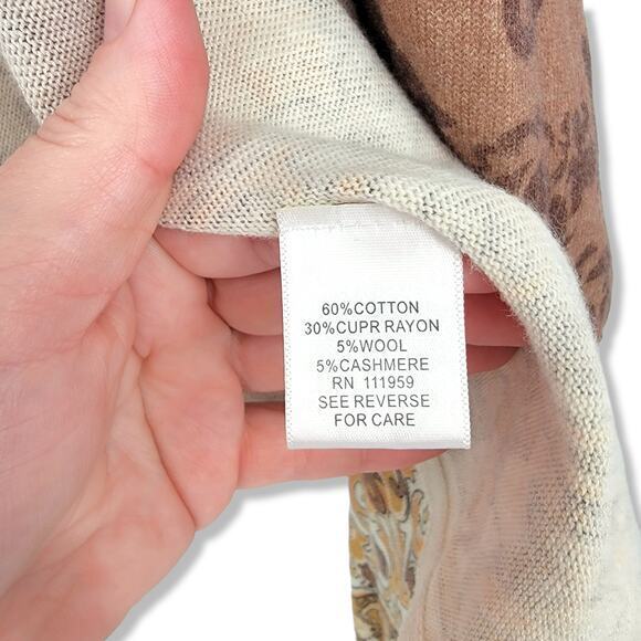 Essendi di nuovo‎ Wool Cashmere Blend Waterfall Cardigan Vest - Picture 6 of 6